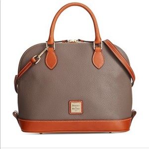 Dooney & Burke Pebble Leather Zip Satchel